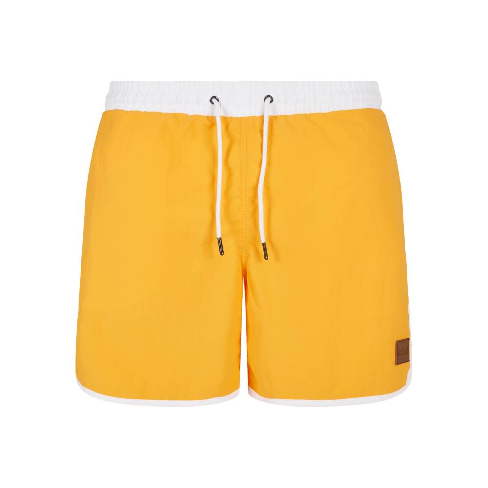 Urban Classics - Retro Swim shorts - Yellow